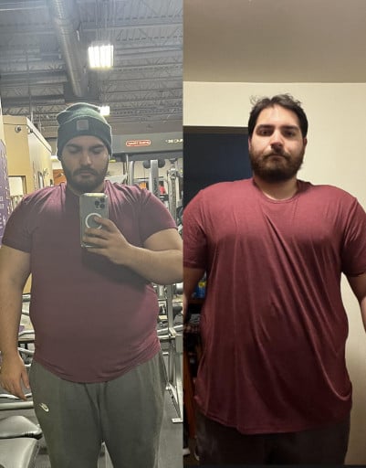 6 feet 3 Male 10 lbs Fat Loss Before and After 315 lbs to 305 lbs