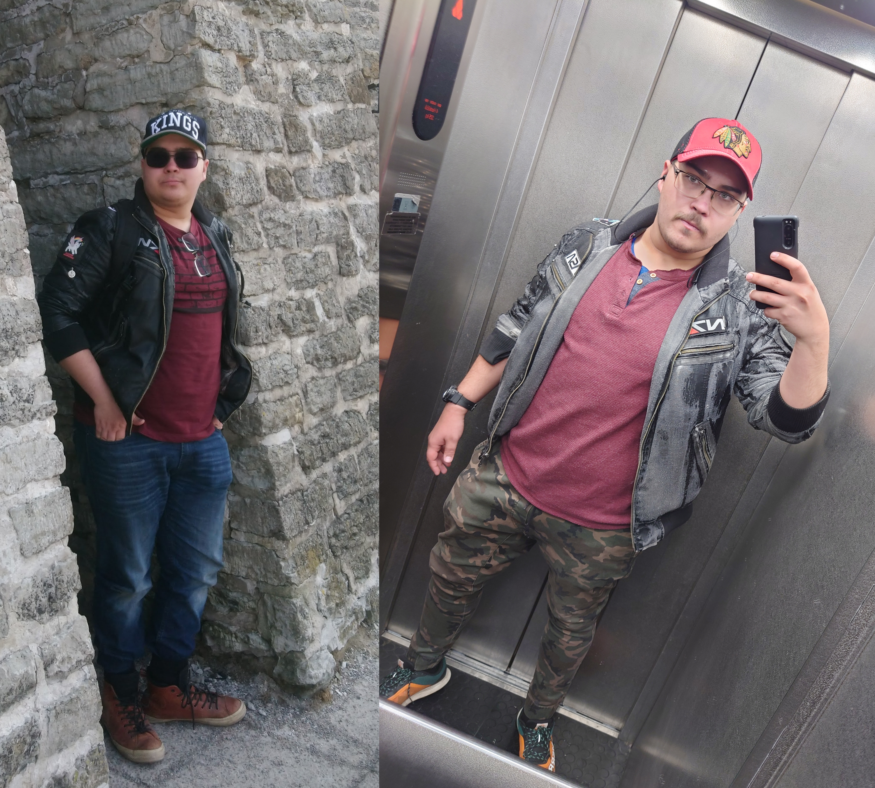 5 foot 11 Male Before and After 34 lbs Weight Loss 254 lbs to 220 lbs