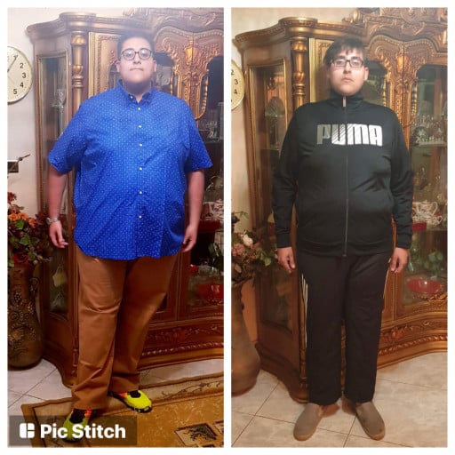 6 foot Male 135 lbs Weight Loss Before and After 430 lbs to 295 lbs
