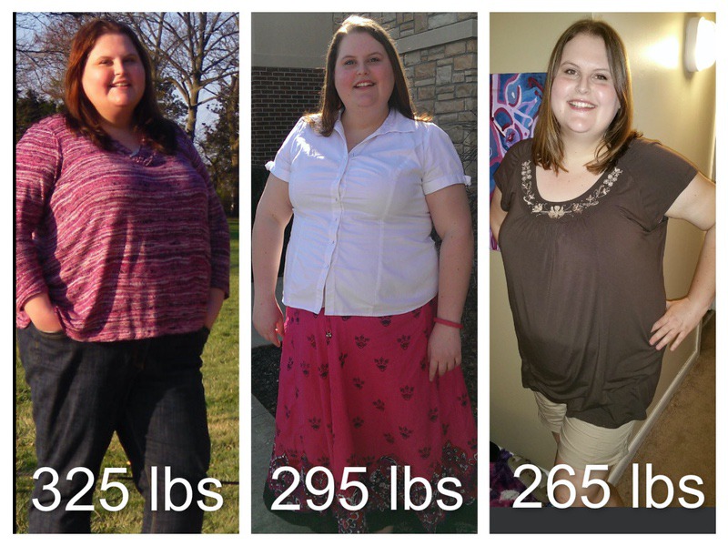 60 lbs Fat Loss Before and After 5 feet 10 Female 325 lbs to 265 lbs