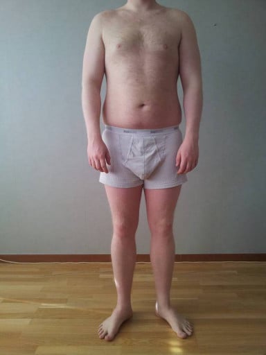 A photo of a 6'2" man showing a fat loss from 547 pounds to 523 pounds. A respectable loss of 24 pounds.