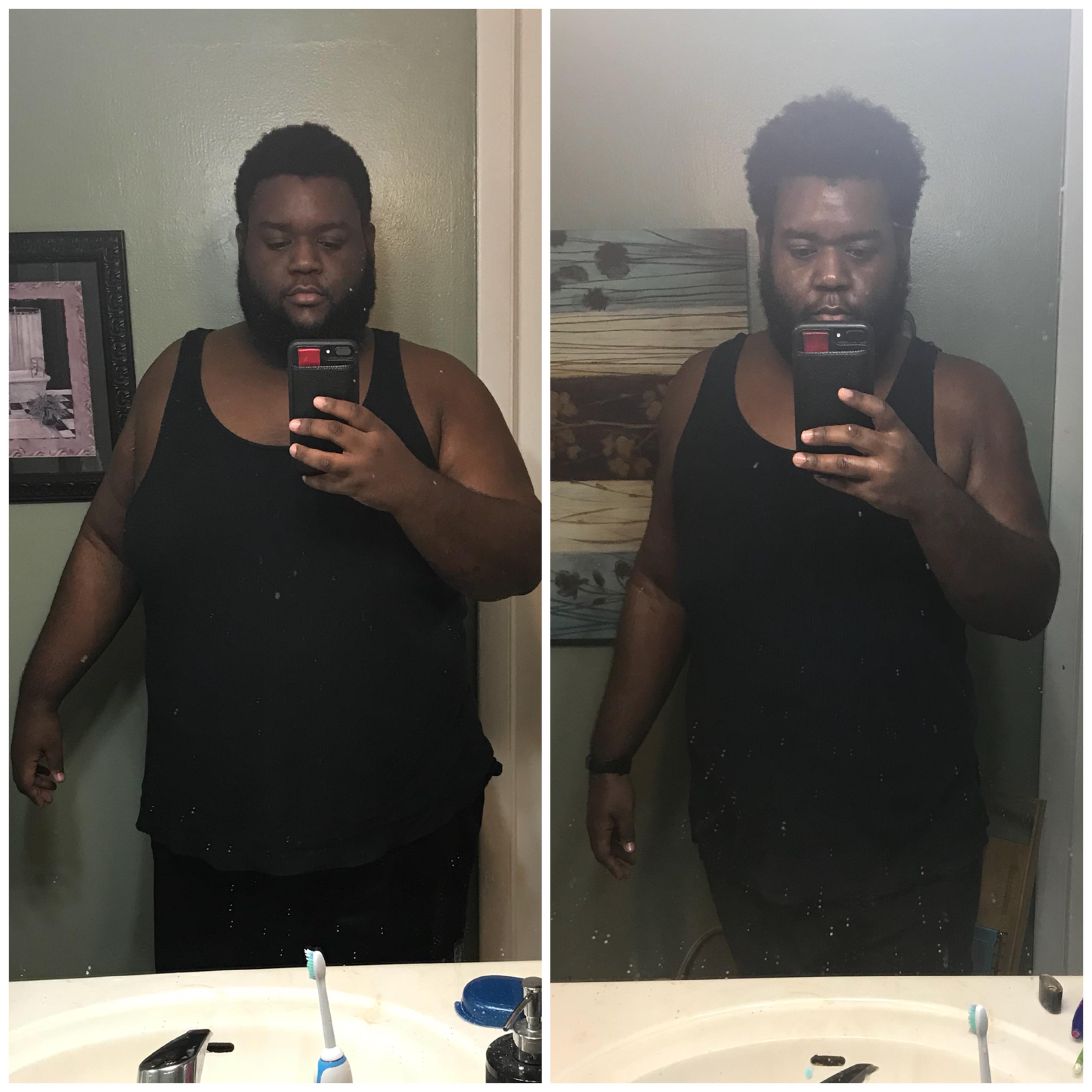 92 lbs Fat Loss 5'9 Male 371 lbs to 279 lbs