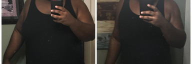 92 lbs Fat Loss Before and After 5'9 Male 371 lbs to 279 lbs