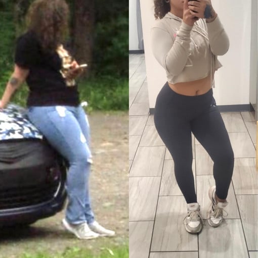 5 feet 4 Female 43 lbs Weight Loss Before and After 195 lbs to 152 lbs