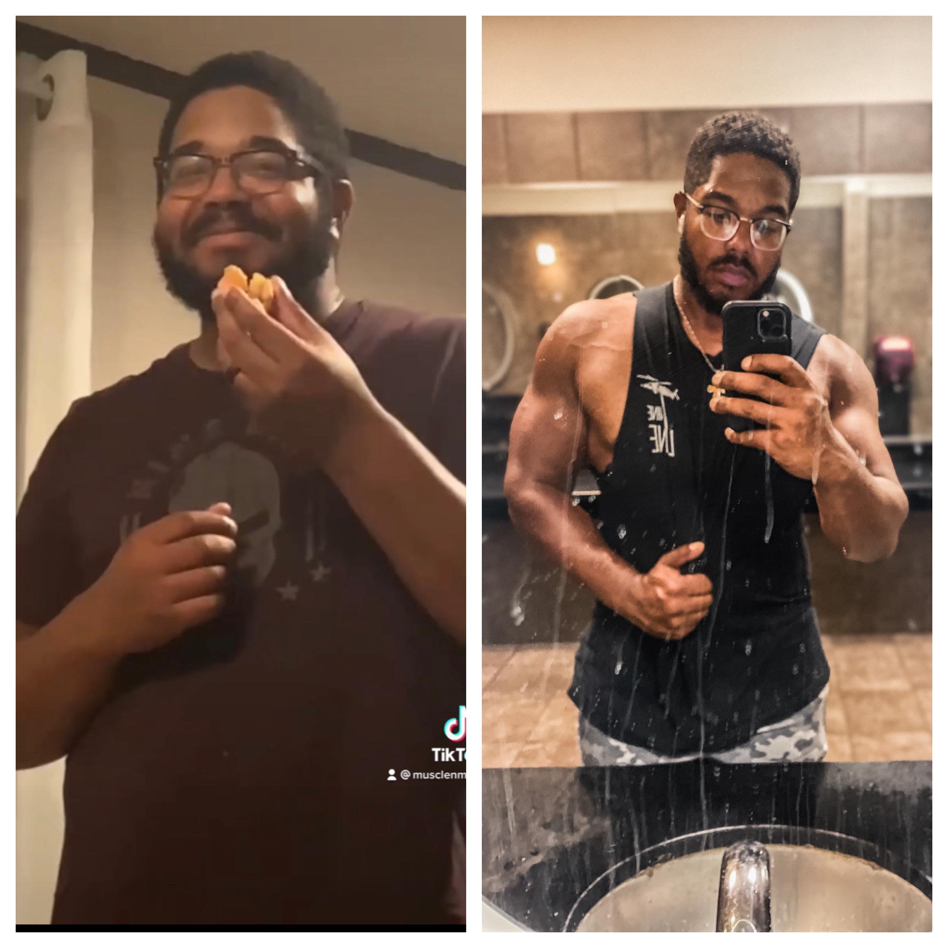 6 foot Male 50 lbs Weight Loss Before and After 270 lbs to 220 lbs