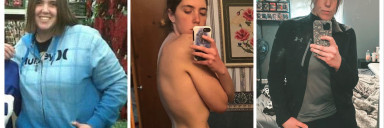 5 feet 9 Female 125 lbs Fat Loss Before and After 235 lbs to 110 lbs
