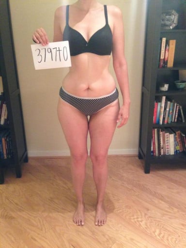 A photo of a 5'11" woman showing a snapshot of 170 pounds at a height of 5'11