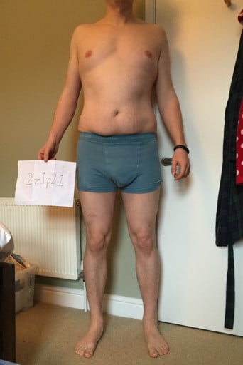 A picture of a 6'2" male showing a snapshot of 224 pounds at a height of 6'2