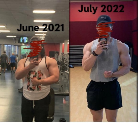 40 lbs Weight Loss Before and After 5'9 Male 220 lbs to 180 lbs