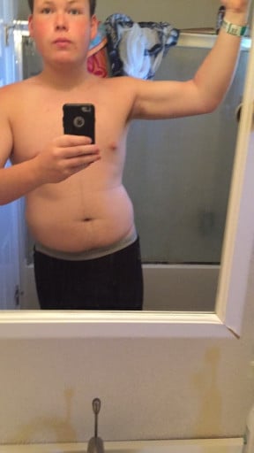 A picture of a 6'0" male showing a weight cut from 250 pounds to 225 pounds. A respectable loss of 25 pounds.