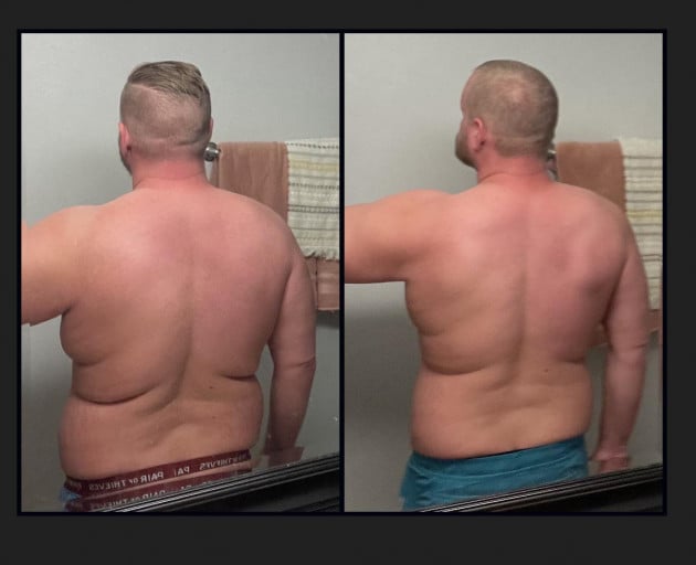 5'9 Male Progress Pics of 19 lbs Fat Loss 245 lbs to 226 lbs
