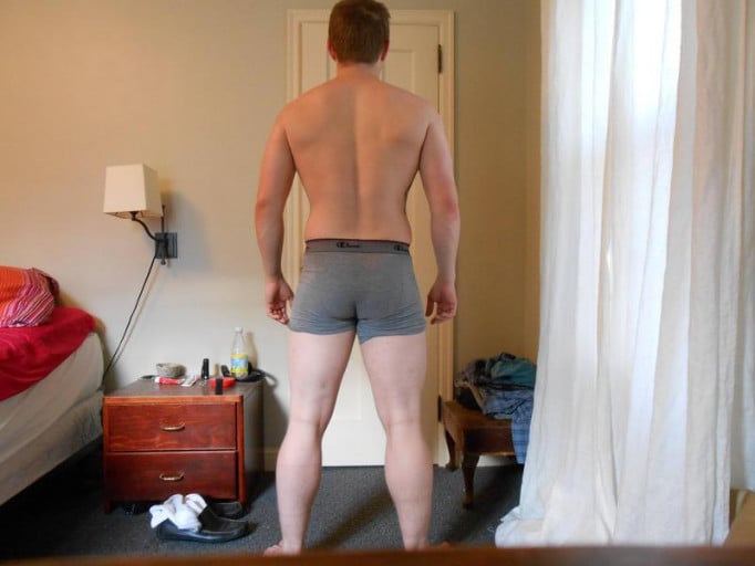 A picture of a 5'7" male showing a snapshot of 164 pounds at a height of 5'7