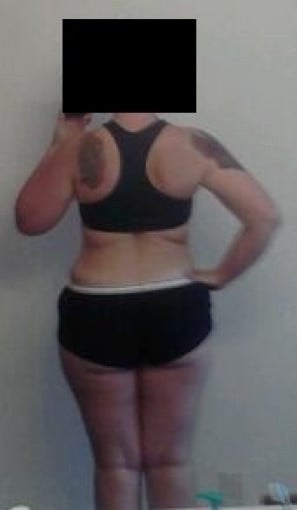 A photo of a 5'6" woman showing a snapshot of 175 pounds at a height of 5'6