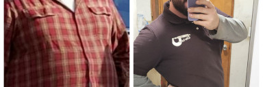 5 feet 9 Male 76 lbs Weight Loss Before and After 325 lbs to 249 lbs
