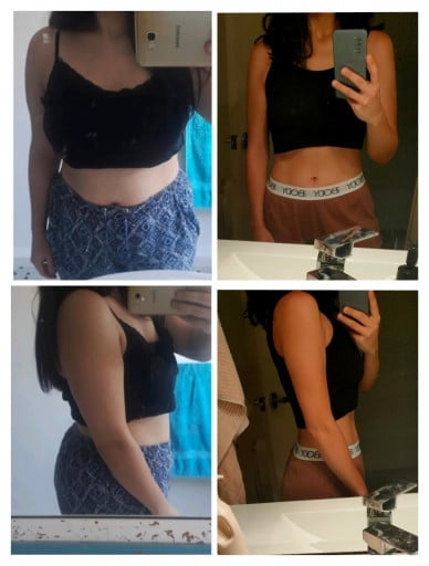 5 feet 3 Female 47 lbs Weight Loss Before and After 194 lbs to 147 lbs