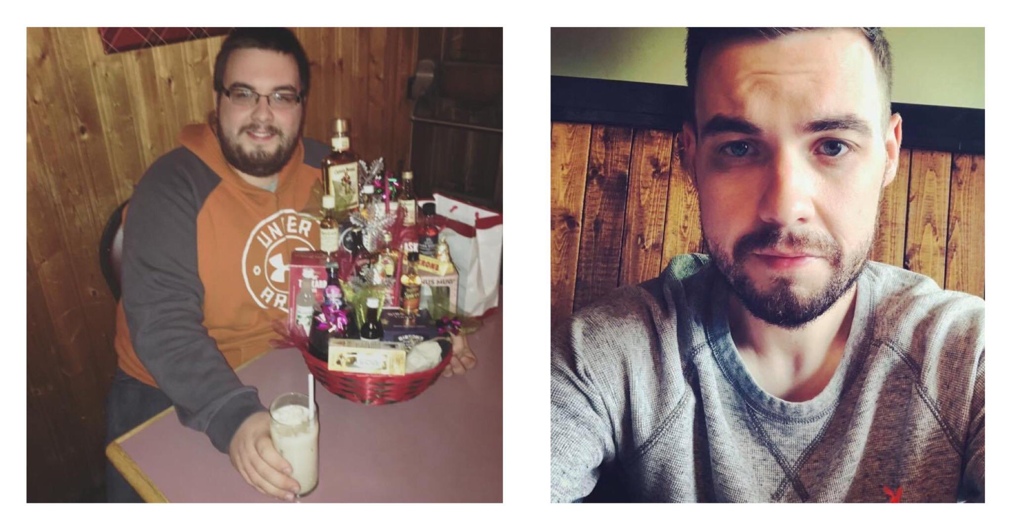 156 lbs Fat Loss Before and After 5'7 Male 311 lbs to 155 lbs