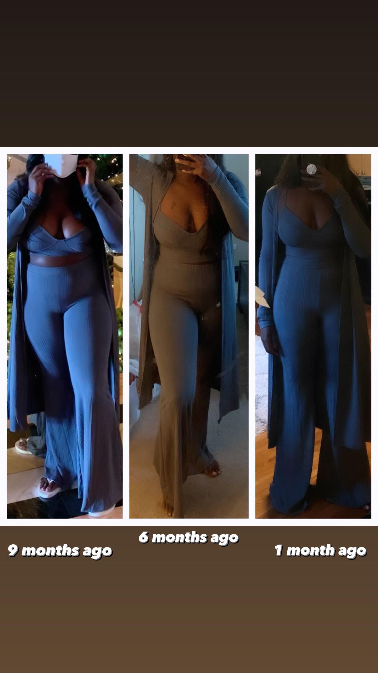 Before and After 60 lbs Weight Loss 5 foot 5 Female 212 lbs to 152 lbs