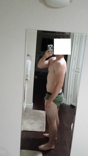A picture of a 5'10" male showing a snapshot of 178 pounds at a height of 5'10