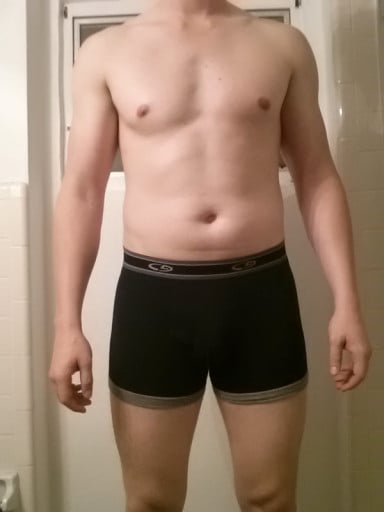 A picture of a 6'2" male showing a snapshot of 199 pounds at a height of 6'2