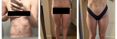 5'8 Female Progress Pics of 26 lbs Weight Gain 130 lbs to 156 lbs