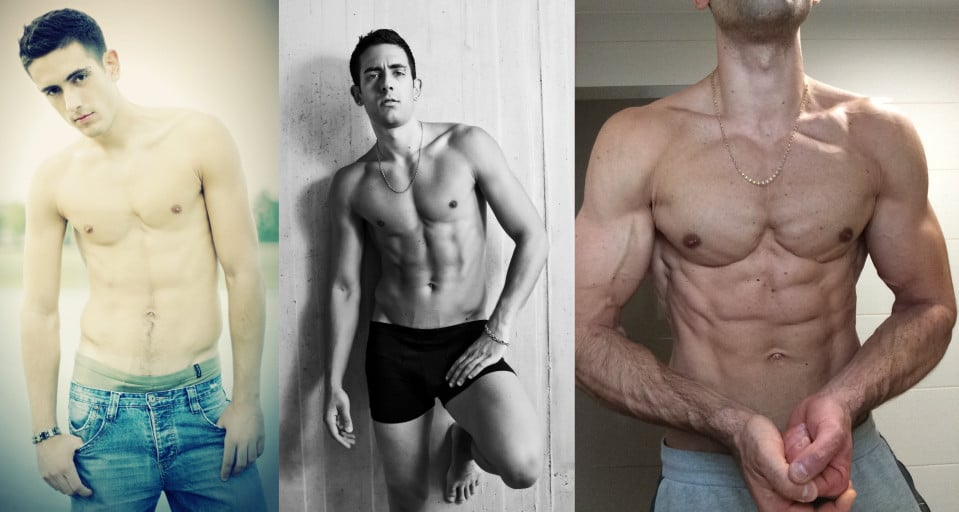 Progress Pics of 16 lbs Muscle Gain 6'3 Male 180 lbs to 196 lbs