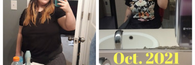 4'11 Female 80 lbs Weight Loss Before and After 220 lbs to 140 lbs