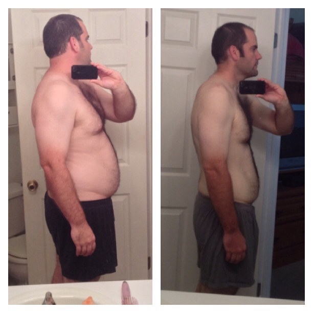 6'3 Male 70 lbs Weight Loss Before and After 297 lbs to 227 lbs