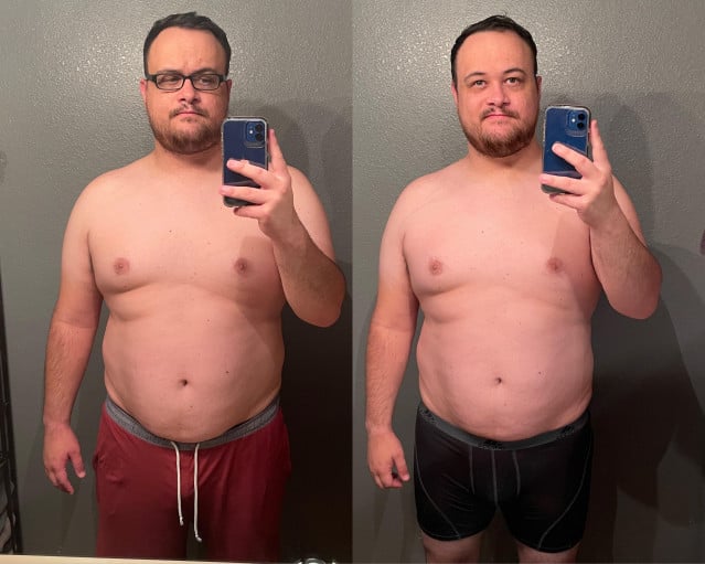 4 lbs Fat Loss 6 foot 2 Male 287 lbs to 283 lbs