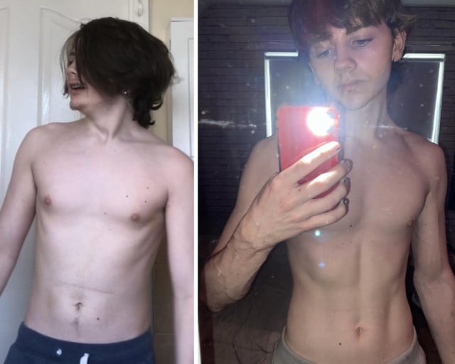13 lbs Weight Loss Before and After 5 feet 8 Male 145 lbs to 132 lbs