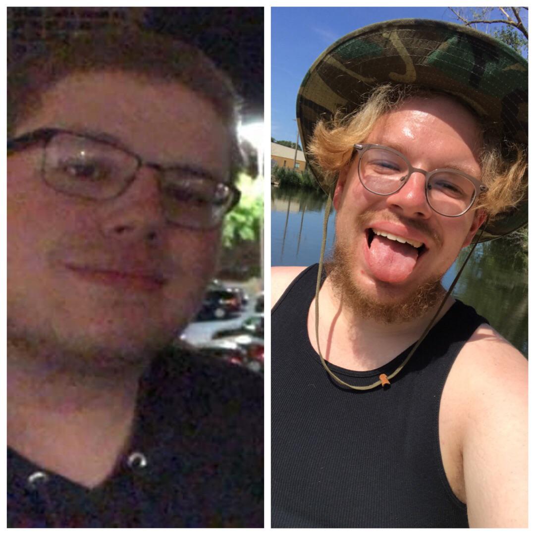 5'11 Male Before and After 102 lbs Fat Loss 345 lbs to 243 lbs
