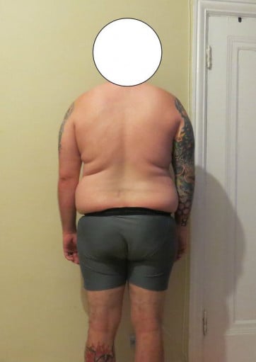 A progress pic of a 5'11" man showing a snapshot of 250 pounds at a height of 5'11