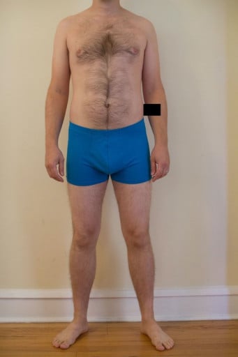 A picture of a 5'9" male showing a snapshot of 166 pounds at a height of 5'9