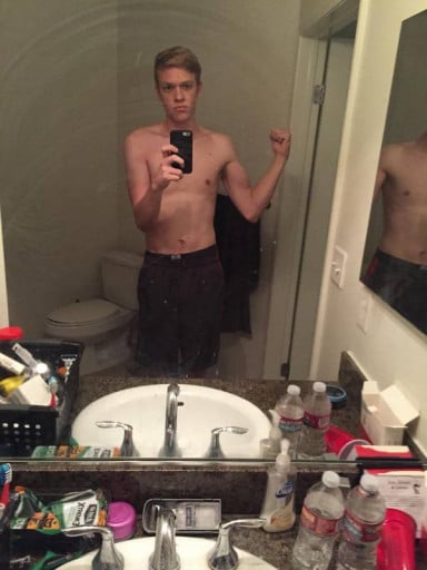 6 foot 3 Male 25 lbs Muscle Gain Before and After 155 lbs to 180 lbs