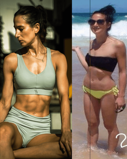 5 feet 9 Female Progress Pics of 13 lbs Muscle Gain 112 lbs to 125 lbs
