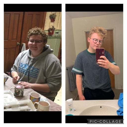 5 feet 6 Male Before and After 50 lbs Weight Loss 220 lbs to 170 lbs