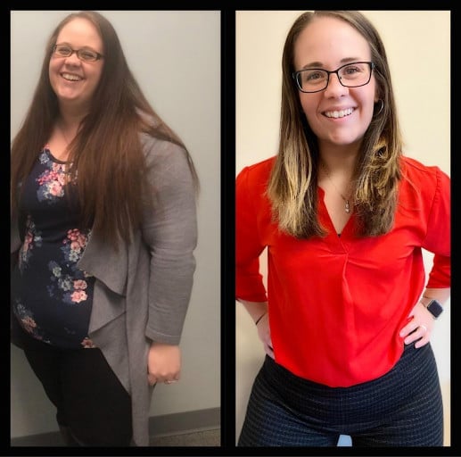 5 foot 6 Female 199 lbs Weight Loss Before and After 330 lbs to 131 lbs