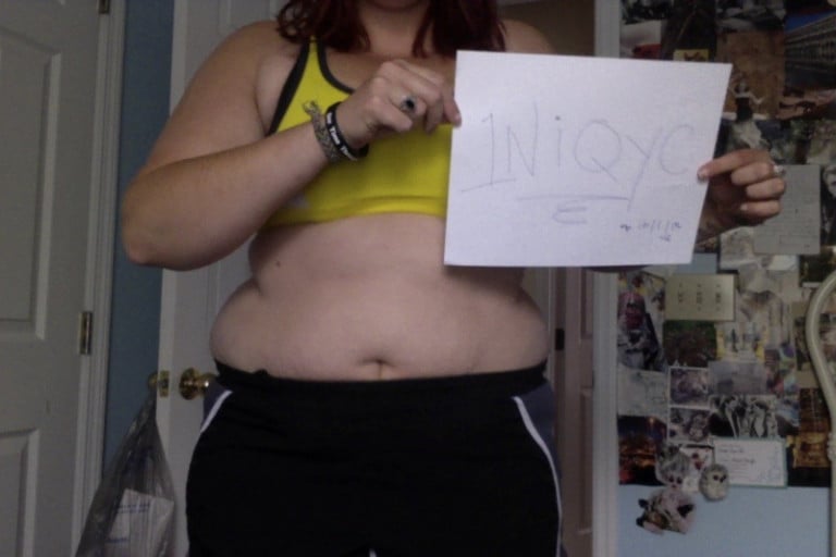 4 Pictures of a 218 lbs 5 foot 4 Female Weight Snapshot