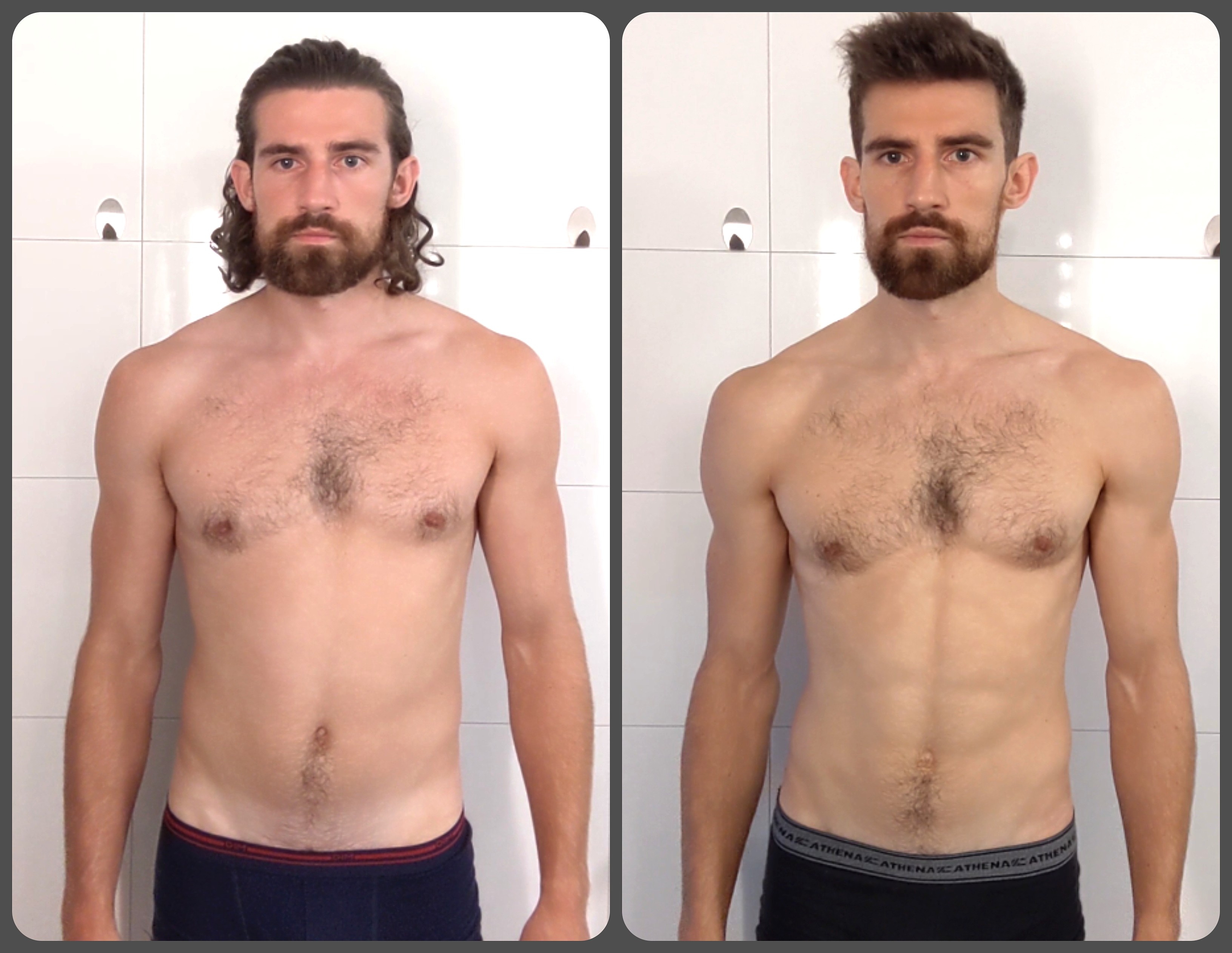 Before and After 16 lbs Weight Loss 5 feet 9 Male 163 lbs to 147 lbs