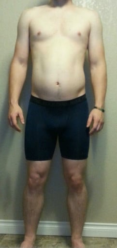 A picture of a 6'2" male showing a snapshot of 206 pounds at a height of 6'2