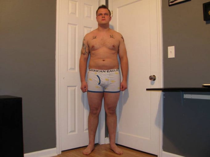 A progress pic of a 6'0" man showing a snapshot of 233 pounds at a height of 6'0