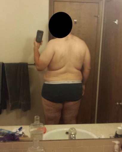 4 Photos of a 6'3 323 lbs Male Weight Snapshot