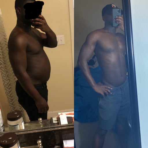 5 feet 7 Male Before and After 25 lbs Weight Loss 185 lbs to 160 lbs