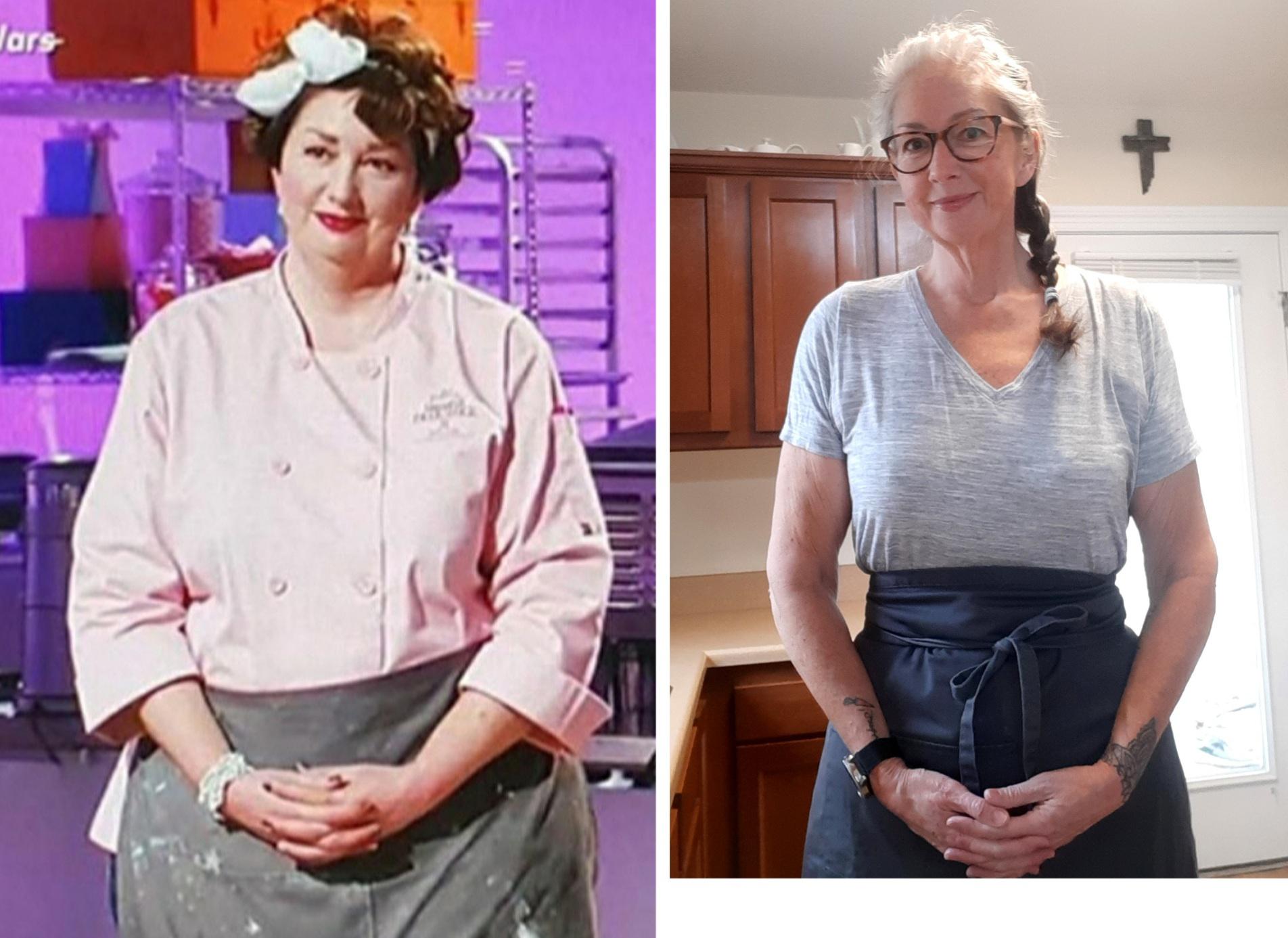 5 feet 11 Female Before and After 161 lbs Fat Loss 329 lbs to 168 lbs