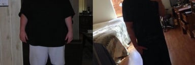 Before and After 200 lbs Fat Loss 6'4 Male 450 lbs to 250 lbs