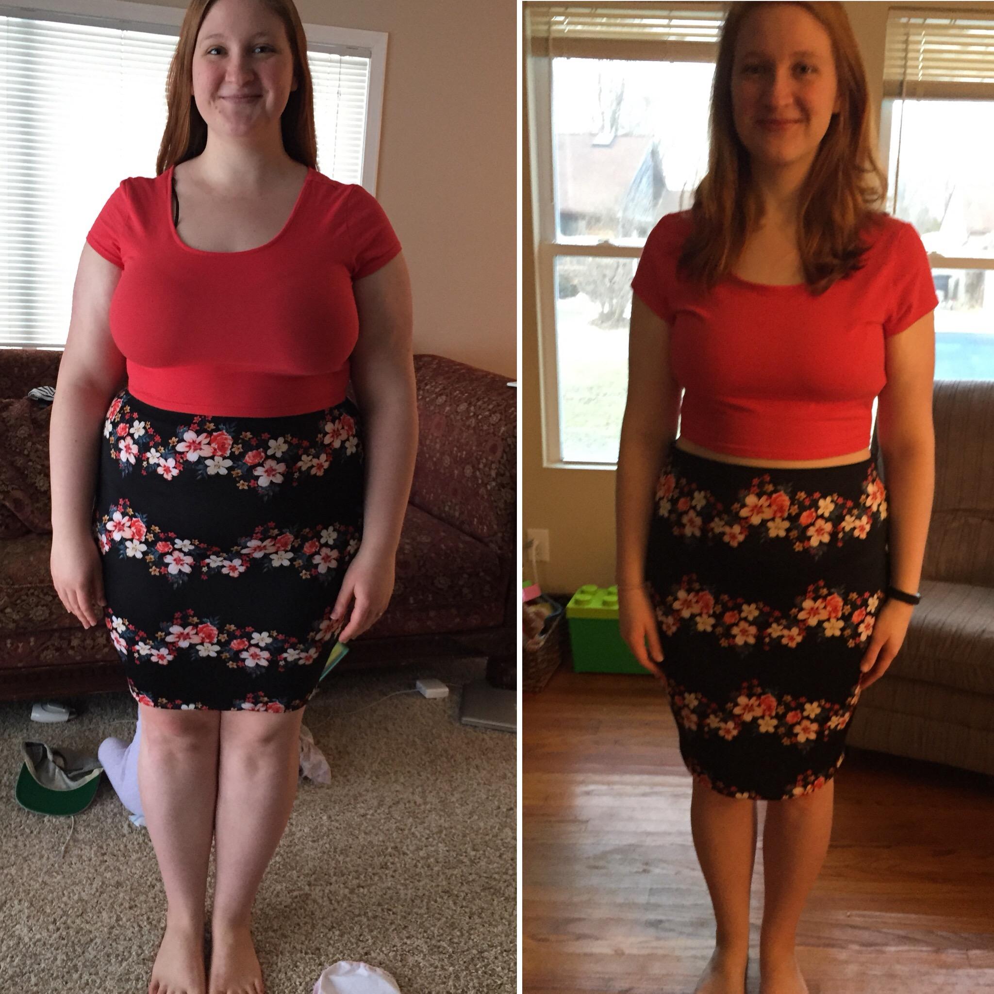 5 foot 6 Female Progress Pics of 72 lbs Fat Loss 238 lbs to 166 lbs