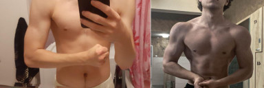 Progress Pics of 24 lbs Muscle Gain 5 feet 6 Male 112 lbs to 136 lbs