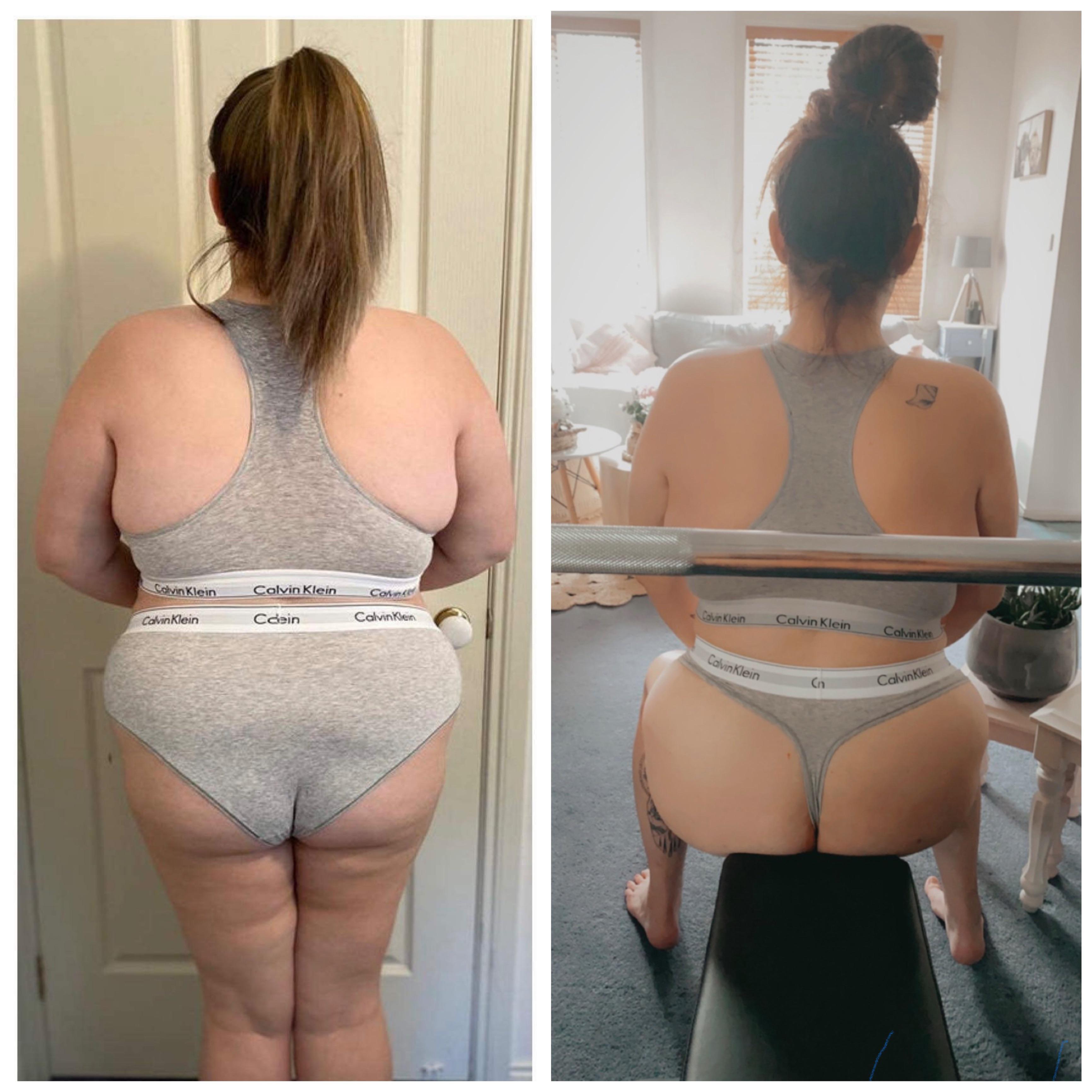Progress Pics of 91 lbs Fat Loss 5 feet 9 Female 298 lbs to 207 lbs