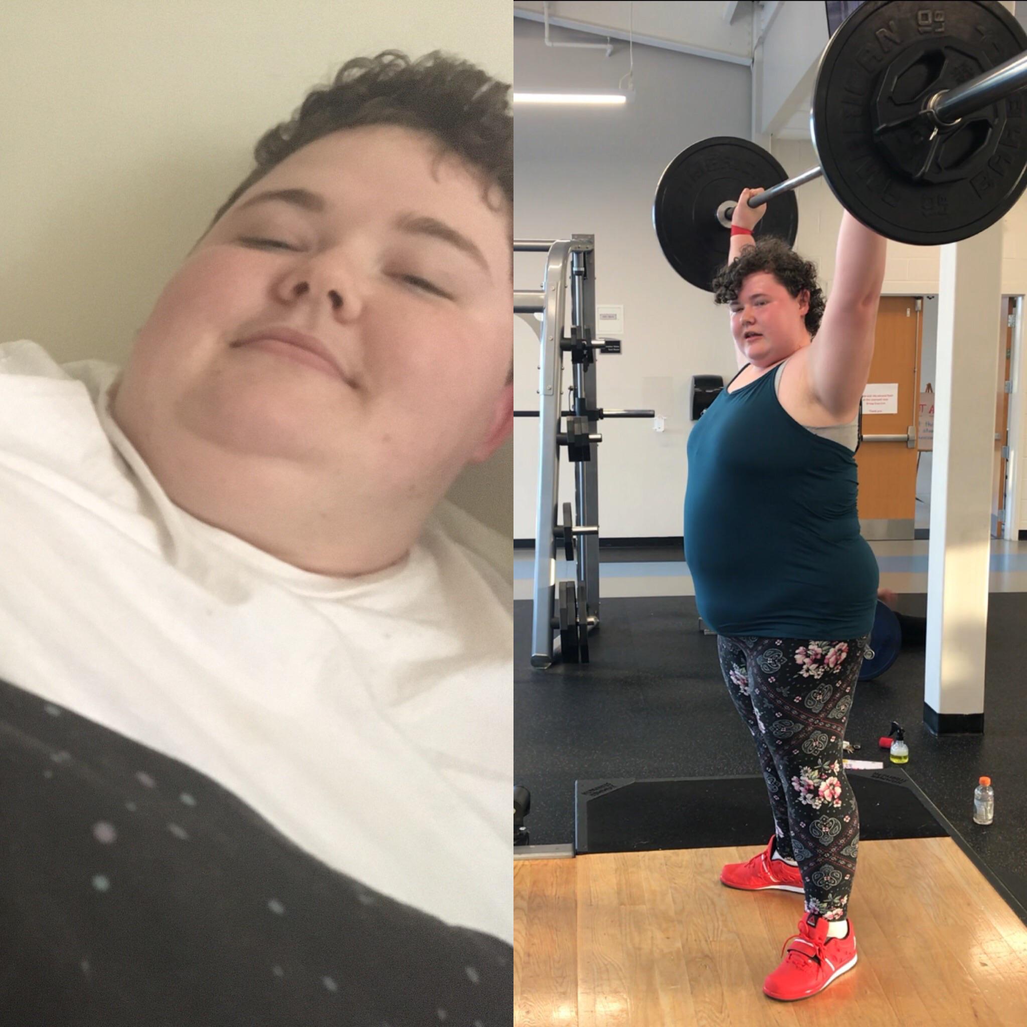 5 feet 9 Female Progress Pics of 85 lbs Weight Loss 415 lbs to 330 lbs
