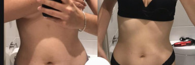 5 feet 10 Female Before and After 15 lbs Fat Loss 155 lbs to 140 lbs