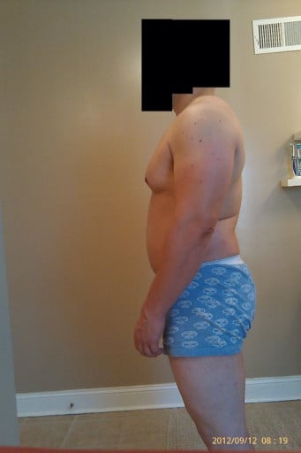 A progress pic of a 5'9" man showing a snapshot of 220 pounds at a height of 5'9